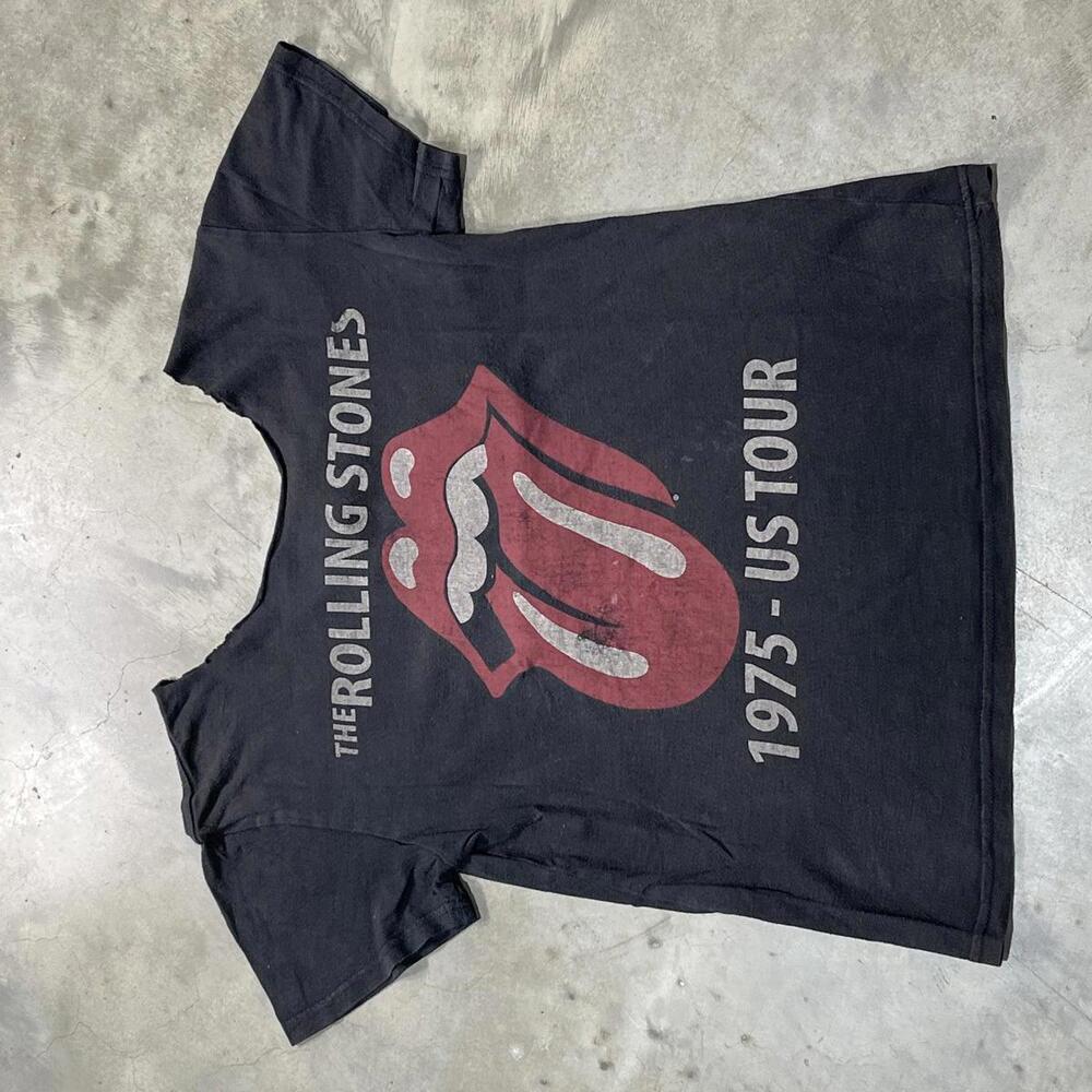 The Rolling Stones Preowned Small Cropped Neckline T-shirt - Picture 2 of 5
